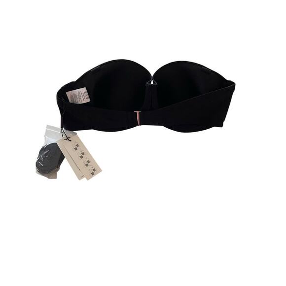 Calvin Klein Black Molded Underwire Balconette Bikini Top Size XL NWT $78‎ - Picture 2 of 5
